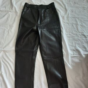 Bovines leather pants high rise size 10
